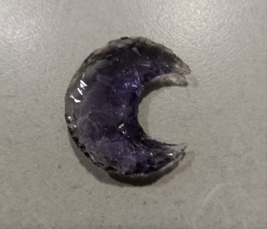 Amethyst carved Moon