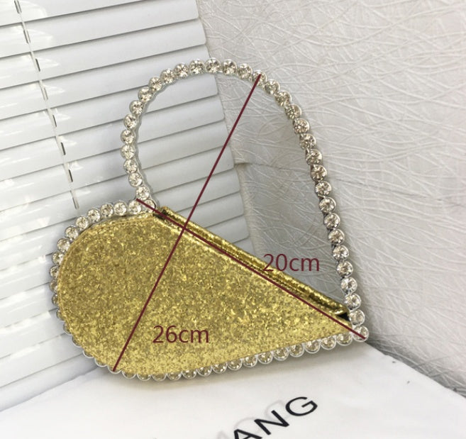 Women's Fashion Personalized Diamond-embedded Handbag