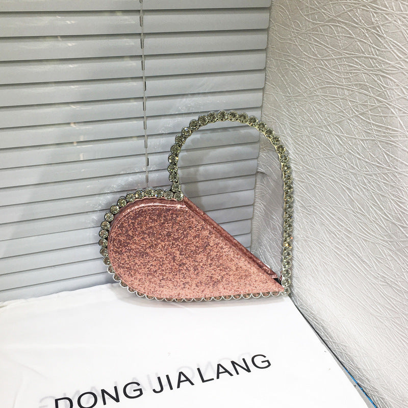 Women's Fashion Personalized Diamond-embedded Handbag