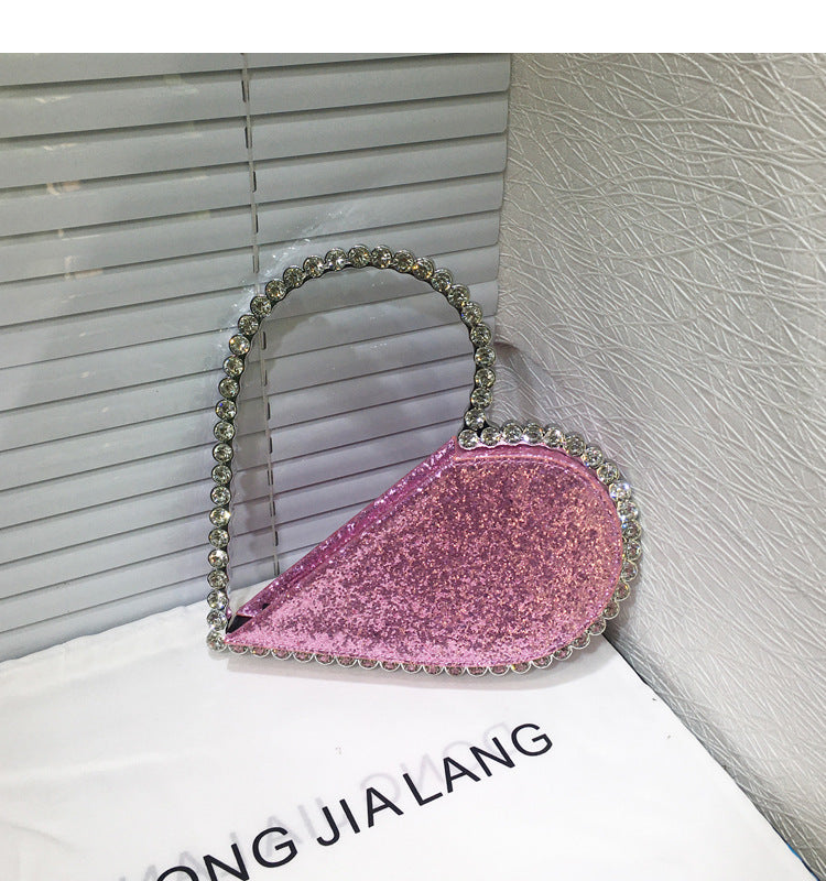 Women's Fashion Personalized Diamond-embedded Handbag