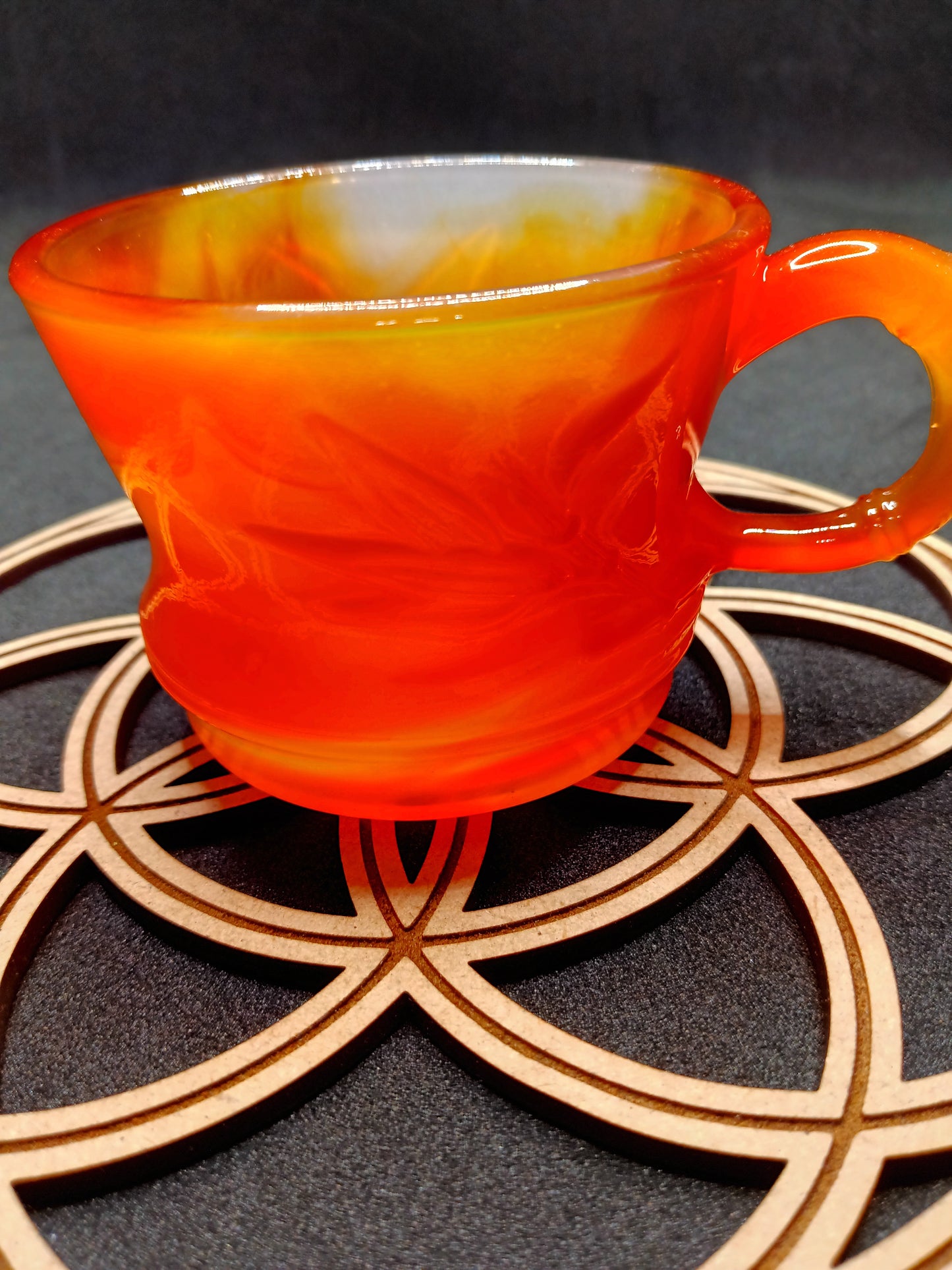 Carnelian Crystal Tea Cup