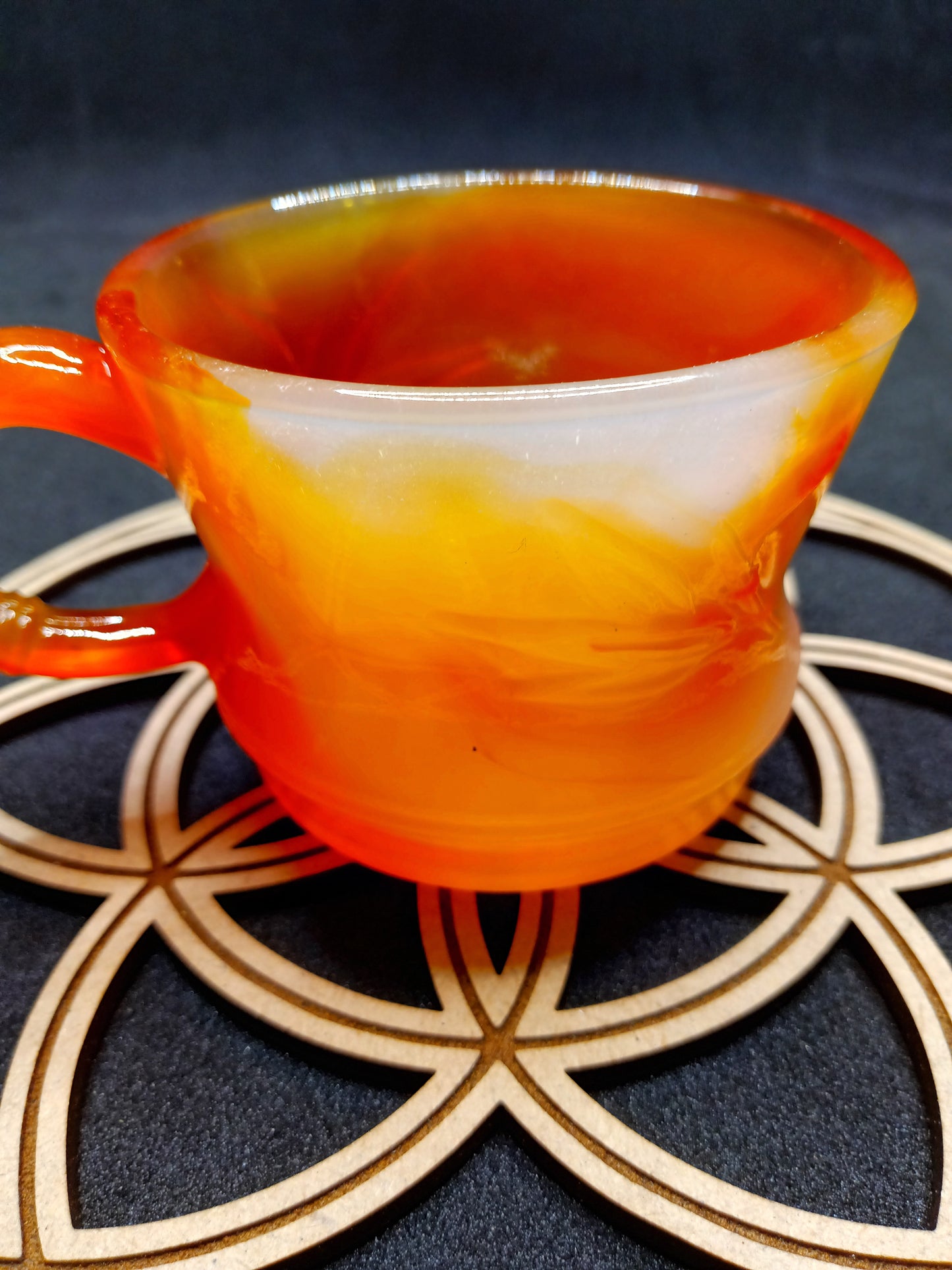 Carnelian Crystal Tea Cup